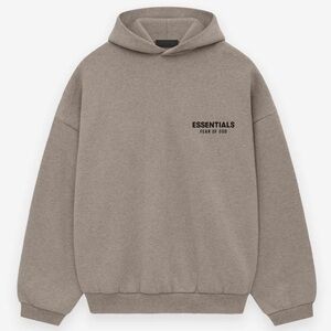 NWT Fear of God Essentials Fleece Logo Hoodie, Size XS